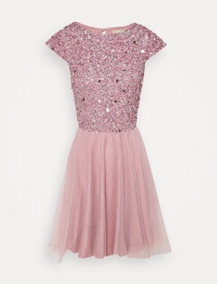 Sukienka wesele cekiny Tess Skater Lace&Beads stan idealny rozmiar M/L