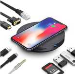 Premium ЮСБ хаб для Макбука usb c wireless charging   hub 11 in 1