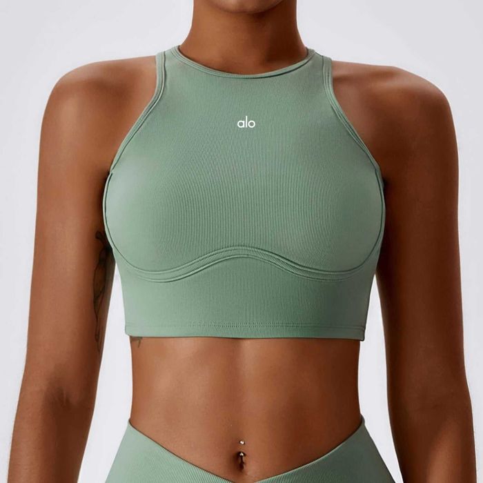 Топ спортивний Alo Yoga Fitness Top Green