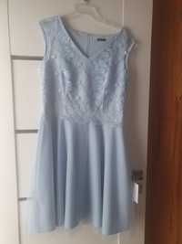 Błękitna/niebieska sukienka 44