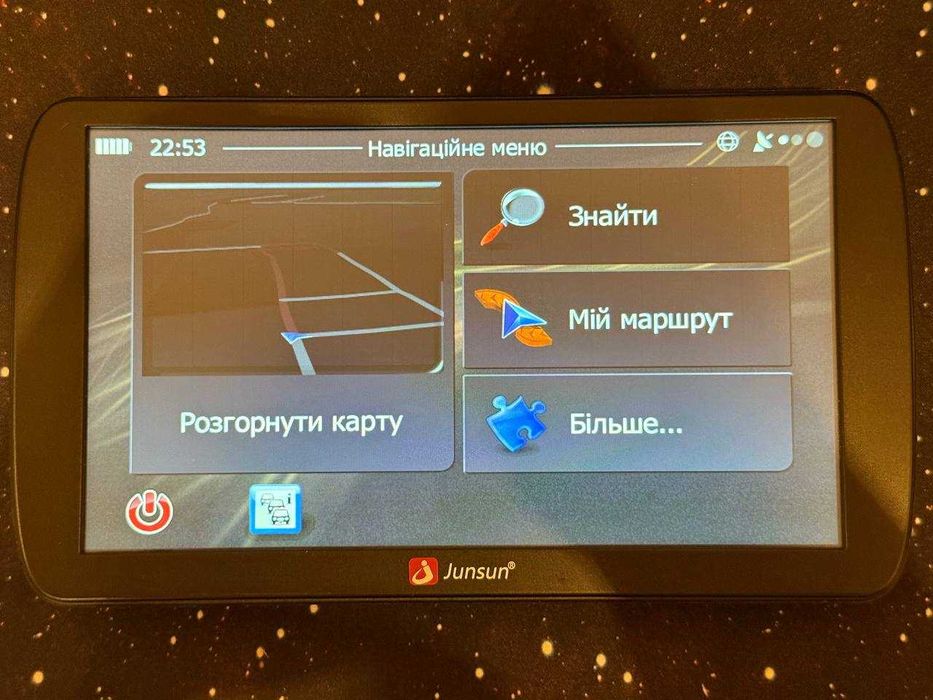 GPS навігація Junsun A9 — для легкових авто та вантажівок .
