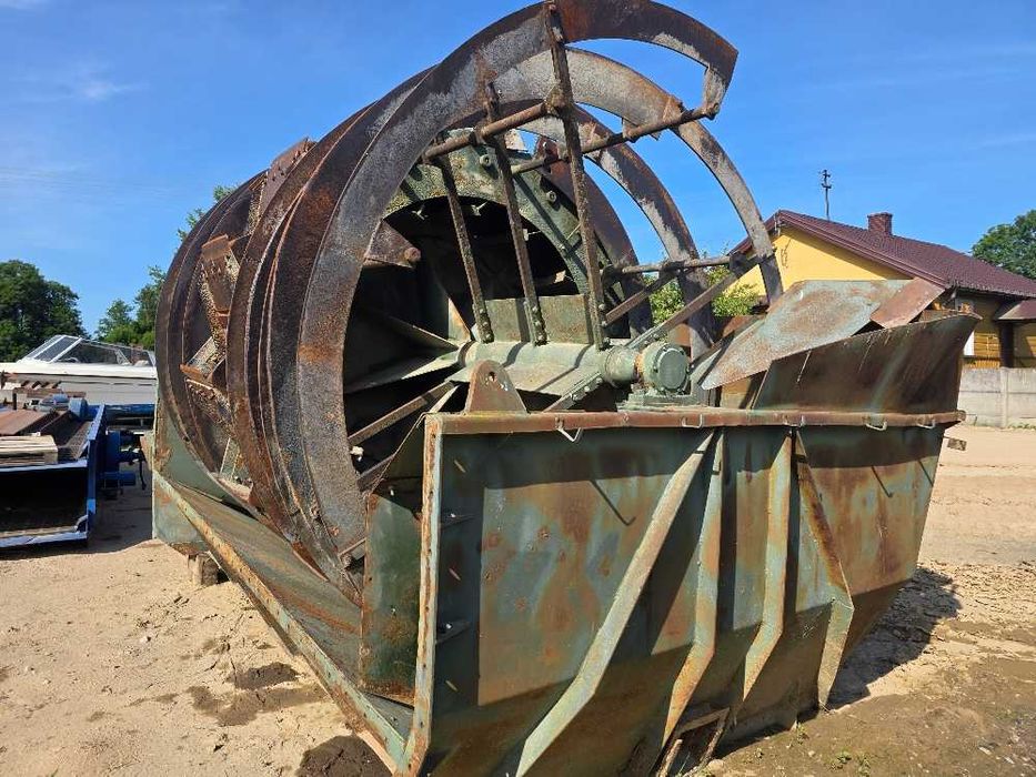 Koło odwadniające, odwadniacz do piasku z wstęgami wysokość ok 3m