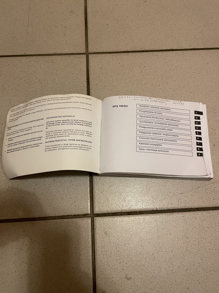 Instrukcja obsługi Polska Nissan Primera P11.144