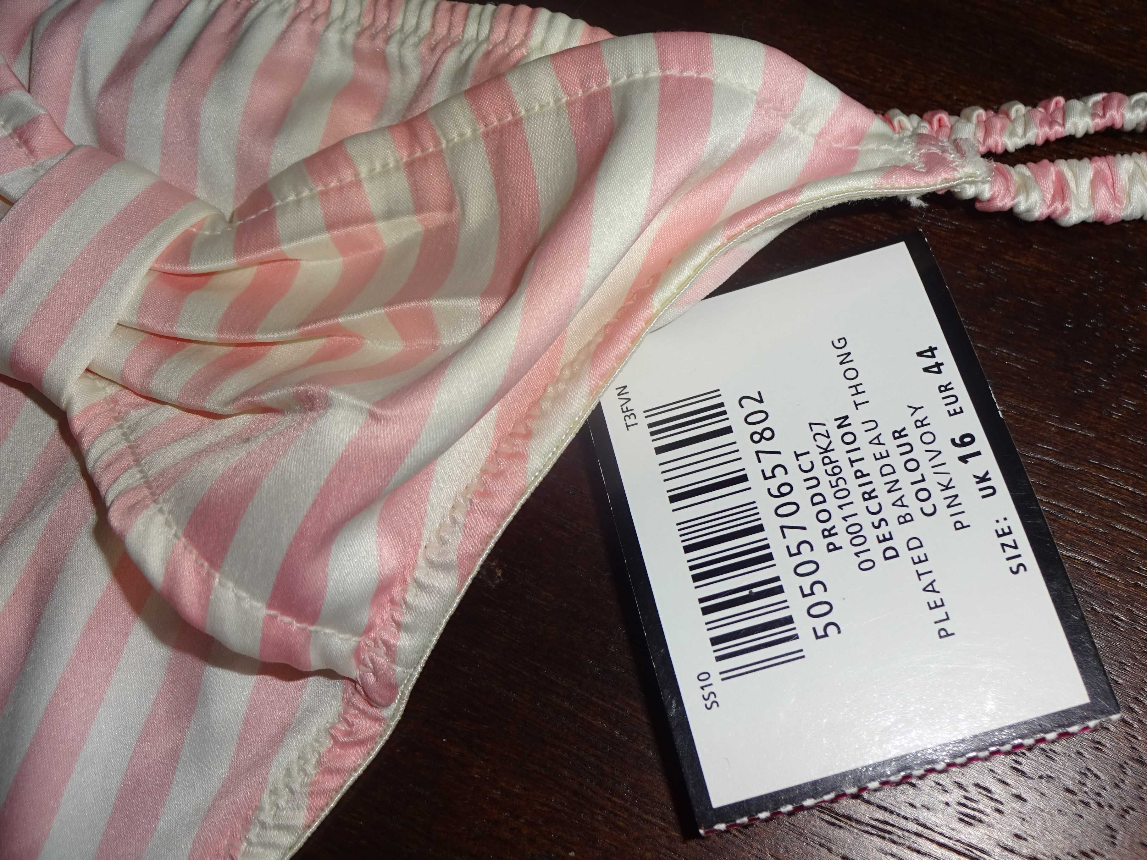 LA SENZA nowe śliczne oryginalne stringi OKAZJA pink / ivory EUR 44
