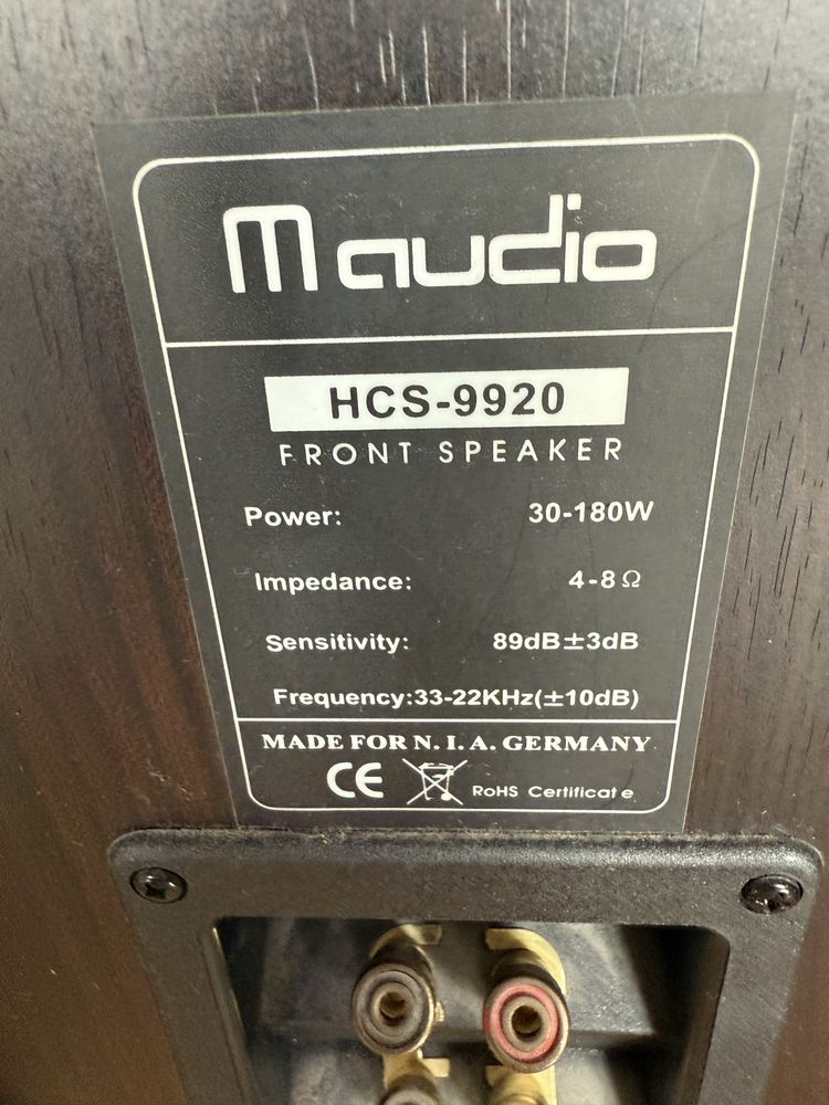 Kolumny m audio i tuner onkyo