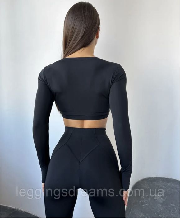 Костюм для фітнесу, йоги, спорту, Рашгард, легінси з пуш-ап