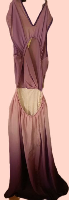 Vestido lilás com calção