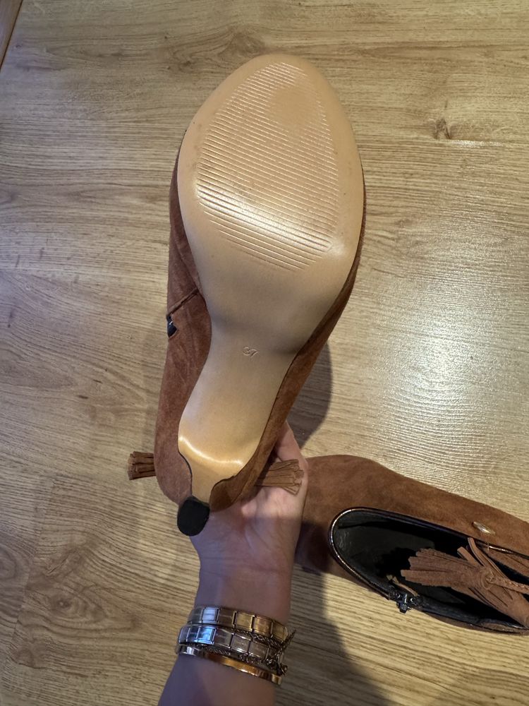 Botas de salto  camel Seaside
