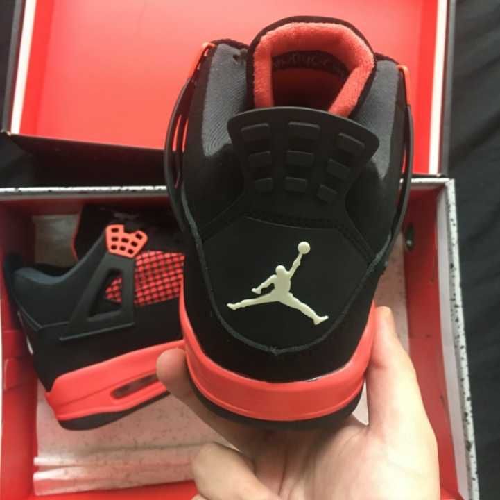 nowy Jordan 4 Retro Red Thunder Moda rozmiar.39