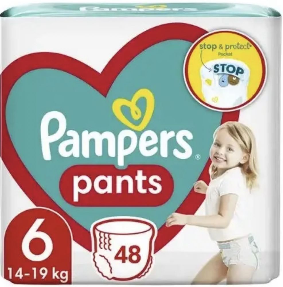 Трусики Pampers pants 6 48 штук