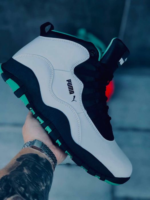 Кожаные россовки Puma белые то зимние Идеальные для Зима Ботинки Puma