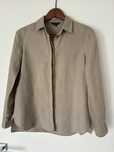 Lniana beżowa koszula Massimo Dutti 36