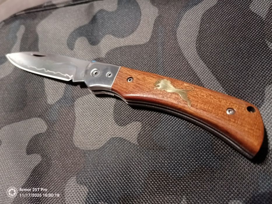 Nóż składany scyzoryk damast kozik kolekcja prezent