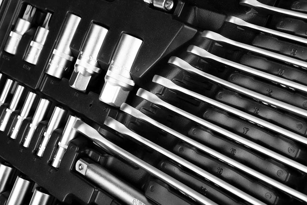 NEO Zestaw Kluczy Nasadowych 216el. 1/2" 1/4" 3/8"-Klucze Nasadowe CrV