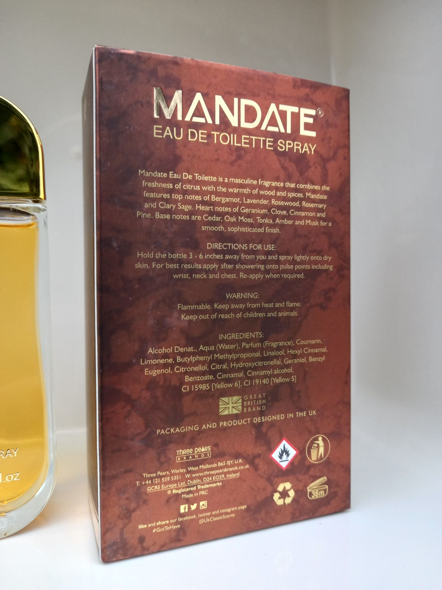 Mandate 100 ml EDT perfumy męskie Oryginał zapach z 1976 roku !