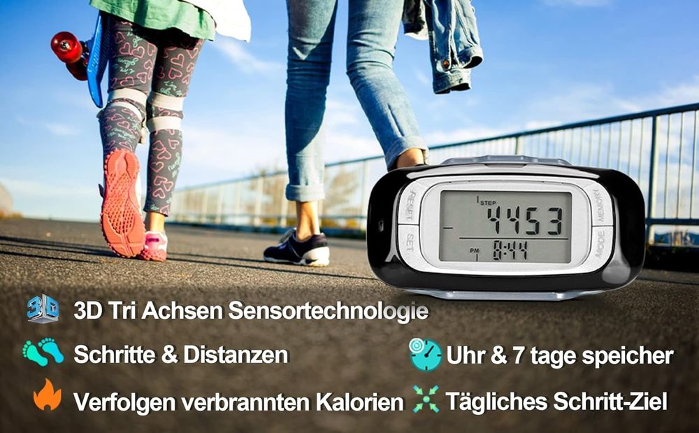 Krokomierz tracker fitness licznik kroków odległośći kalorii