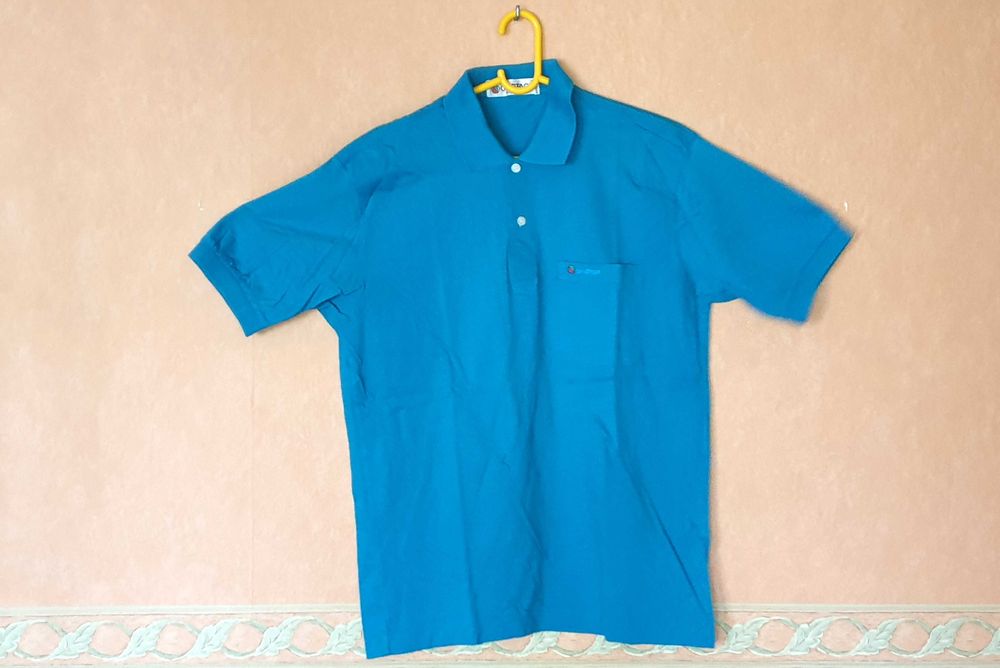 Koszulka Polo - niebieska - rozmiar S - Tajlandia