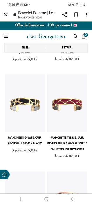 Pulseira “Les Georgettes”