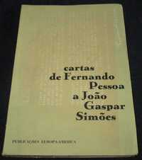 Livro Cartas de Fernando Pessoa a João Gaspar Simões 1ª edição