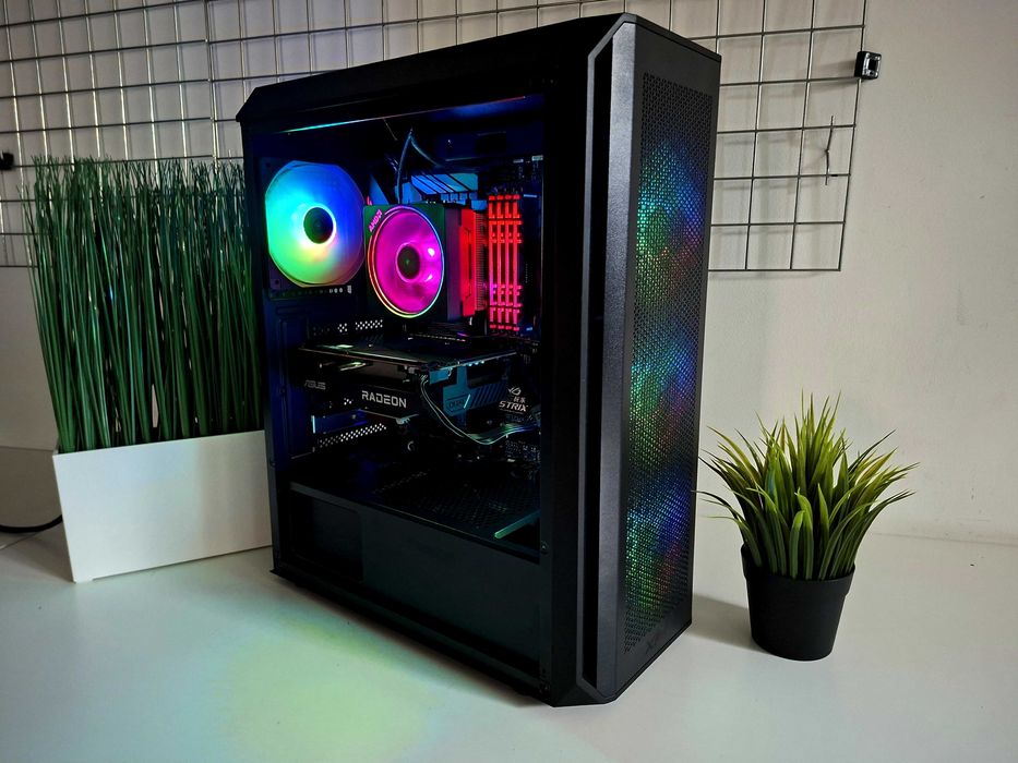 Komputer gamingowy AMD Ryzen 5-5600, RX 7600 8GB, 32GB RAM, 1TB NVMe