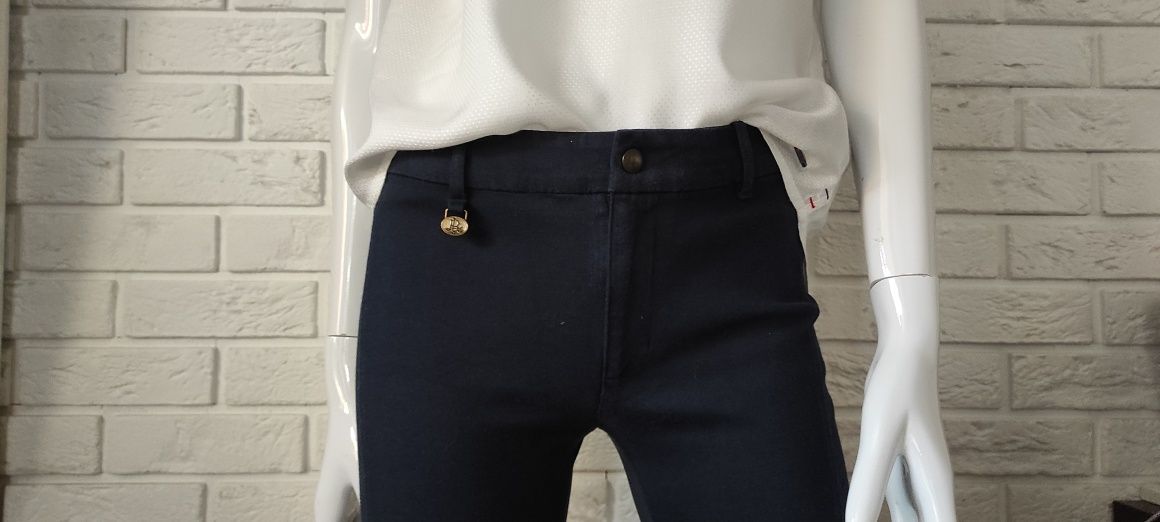 Polo Ralph Lauren granatowe spodnie bryczesy XS/S