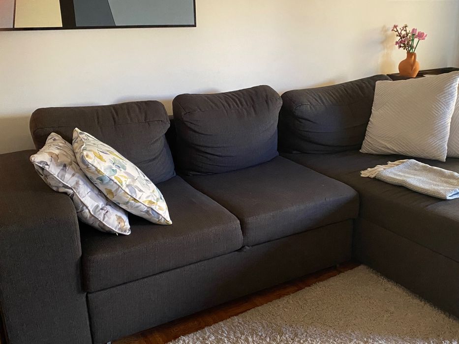 Sofá com Chaiselongue. Otimo estado