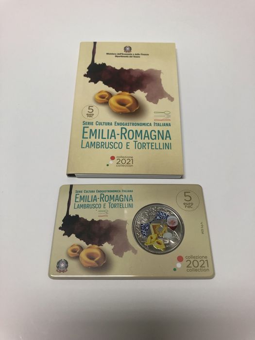 5€ Moeda Colorida Itália 2021