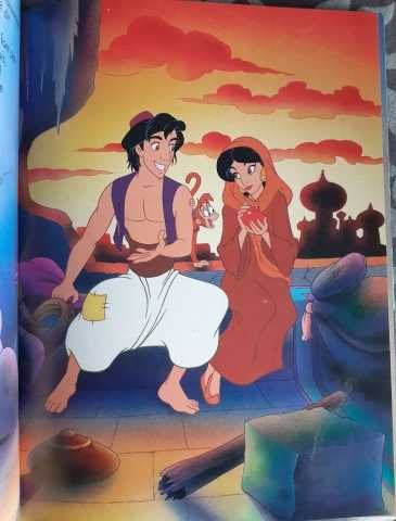 Livro Aladdin da Walt Disney, em Francês