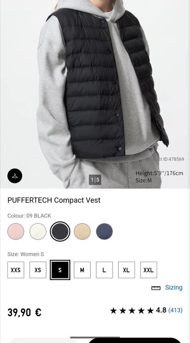 Безрукавка тепла жилетка Uniqlo нова чорна