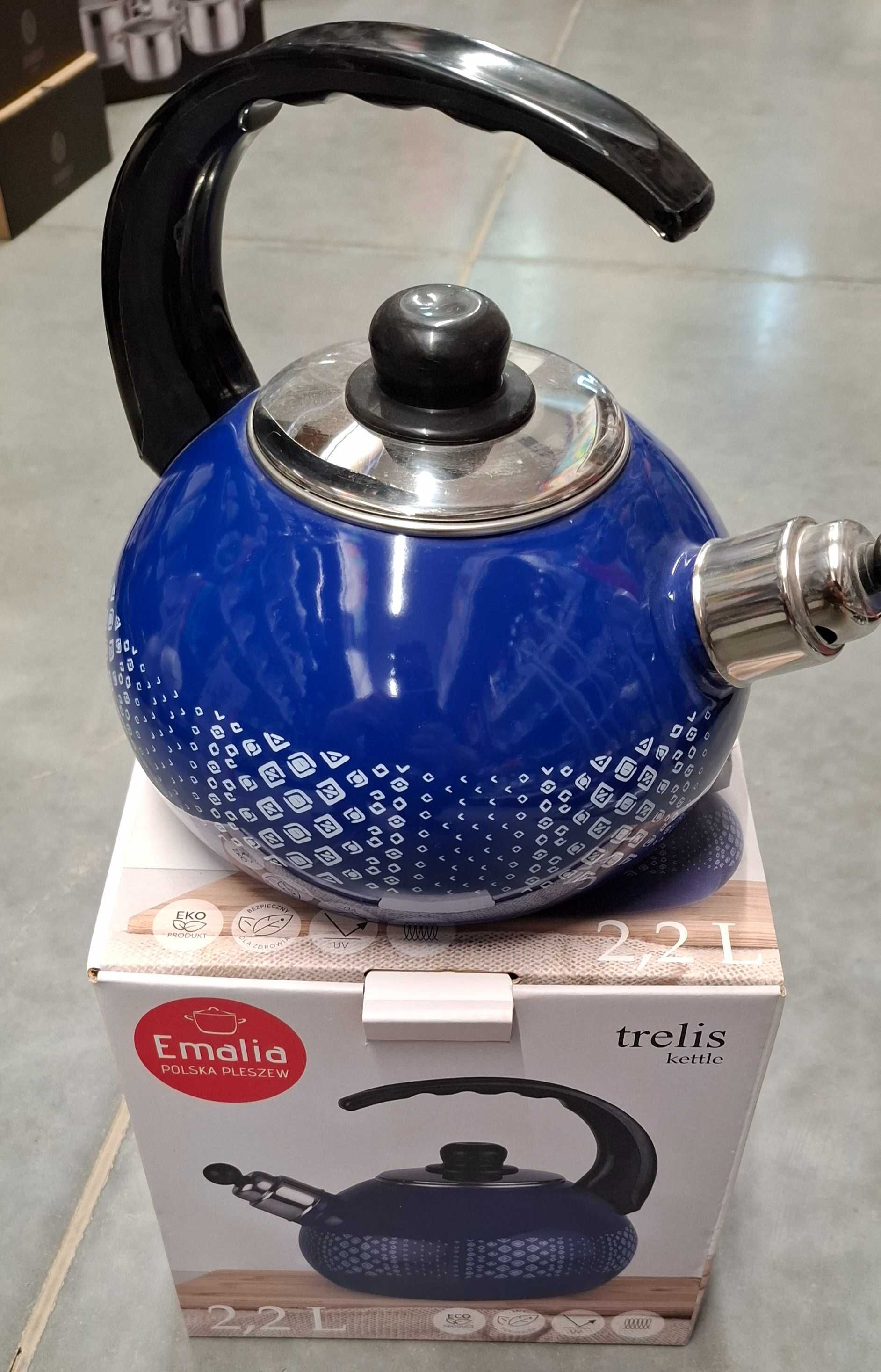 Czajnik Emaliowany Dekor Trelis 2.2L