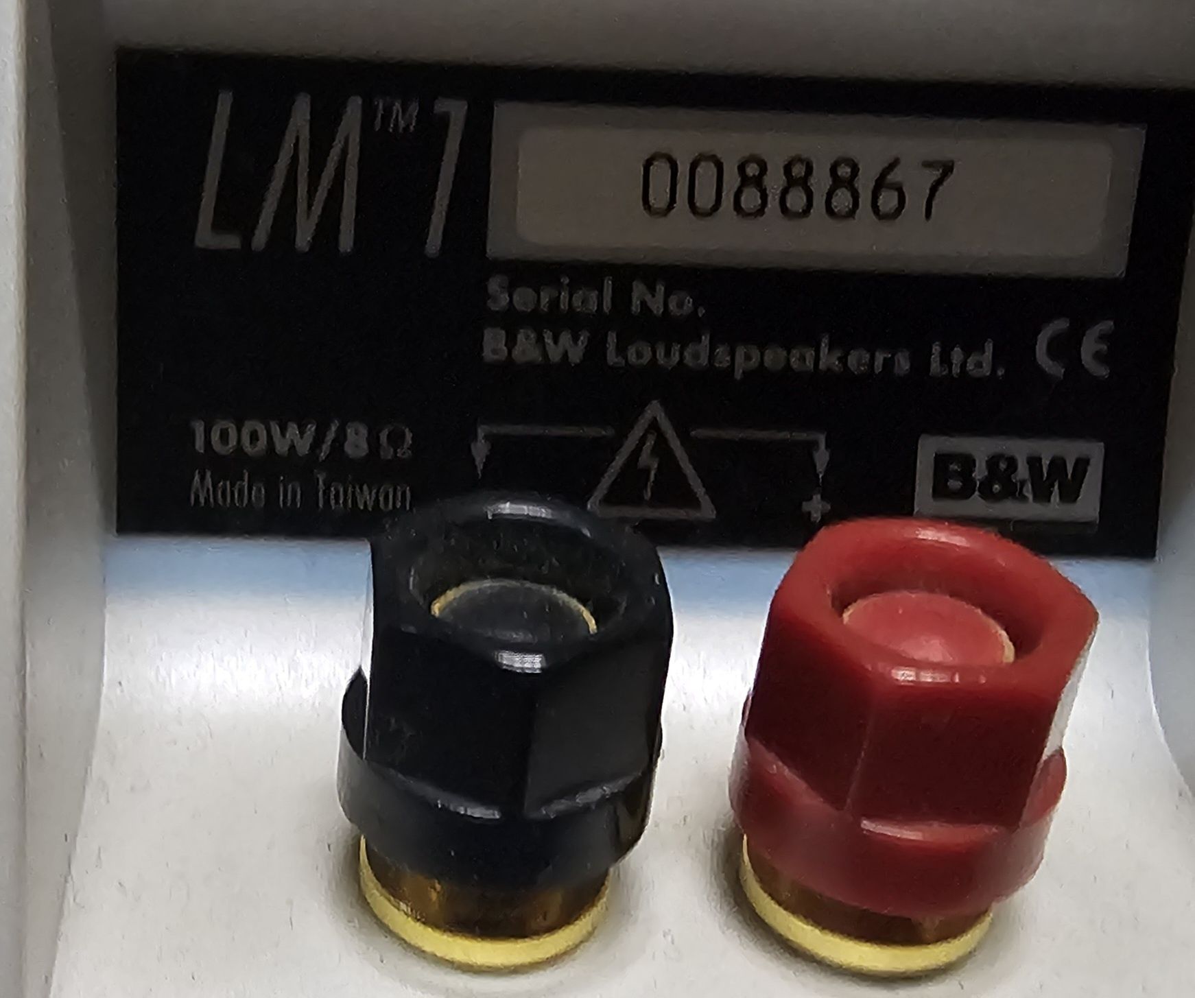 Kolumny B&W Bowers Wilkins LM 1 Biale