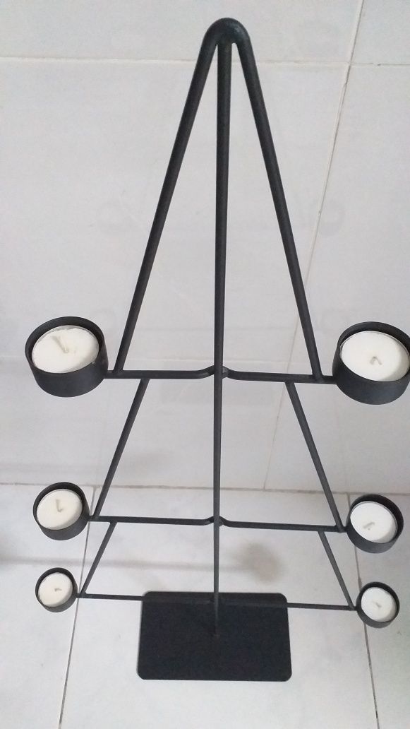 Árvore Natal com velas