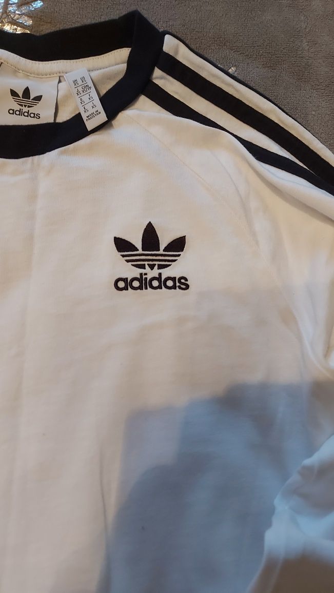 Młodzieżowa bluzka,bluza adidas xs/s bawełna