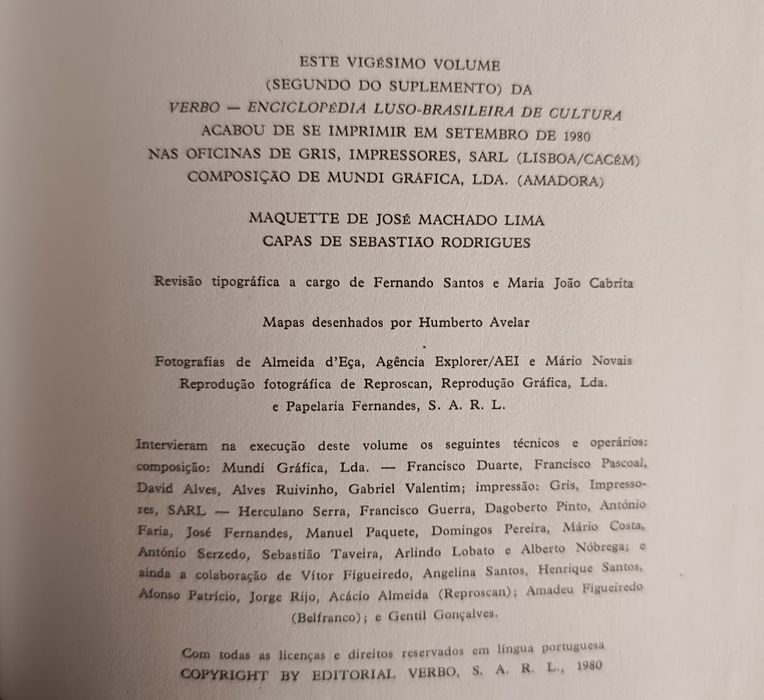 Enciclopedia Luso brasileira de Cultura, 20 volumes