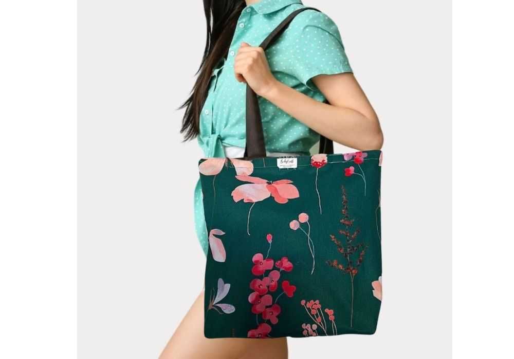 Torba siatka na zakupy – Pink Flowers - Styl & Funkcjonalność