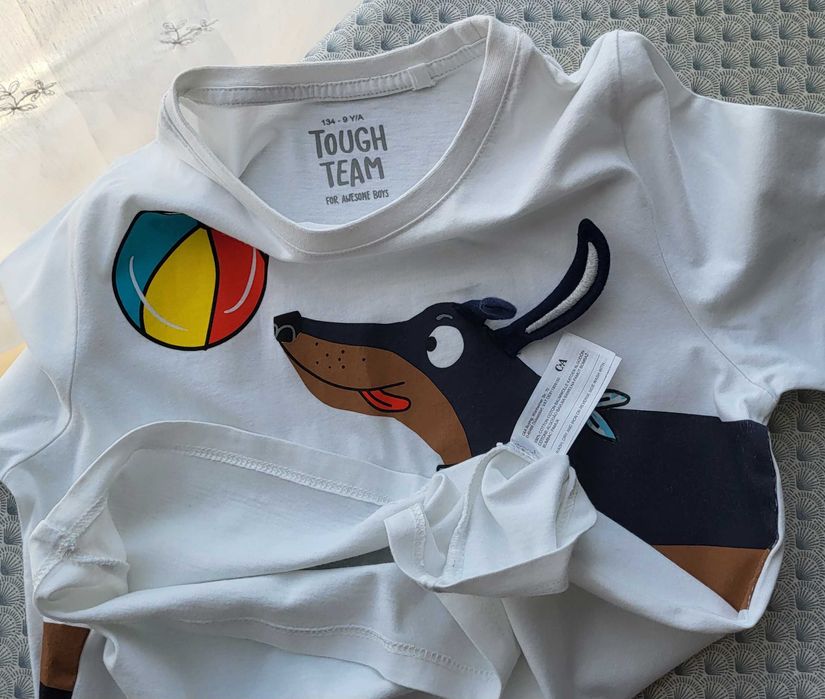 T-shirt dla chłopca, bawełniany, rozmiar 134 - 9 lat