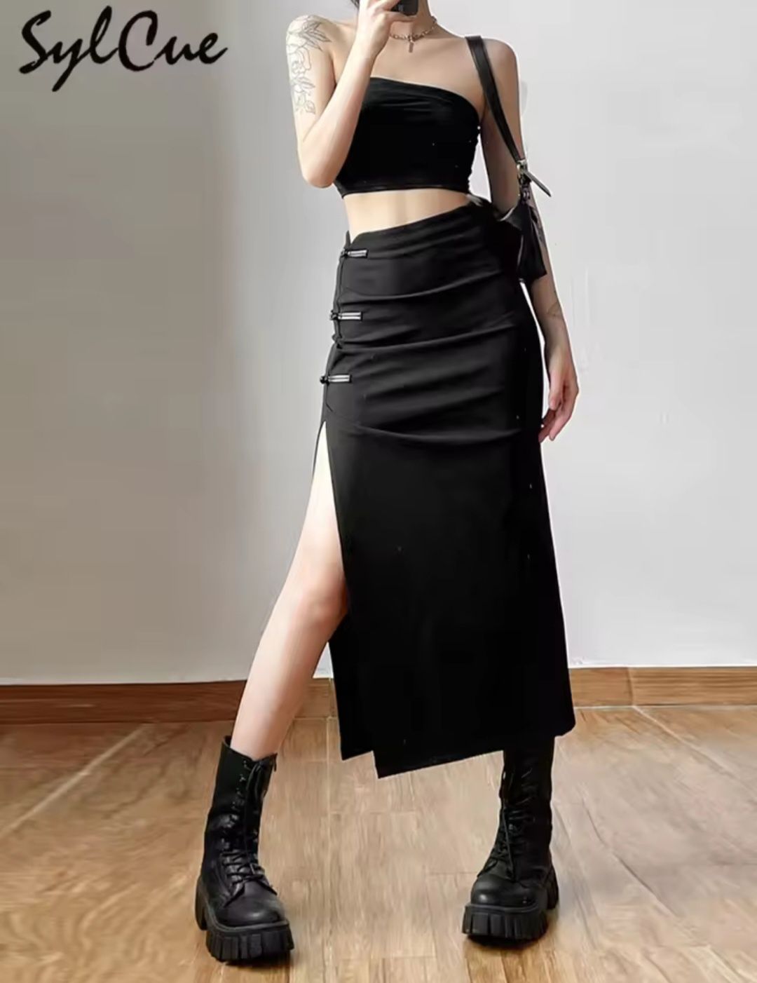Спідниця у китайському стилі y2k japandi style