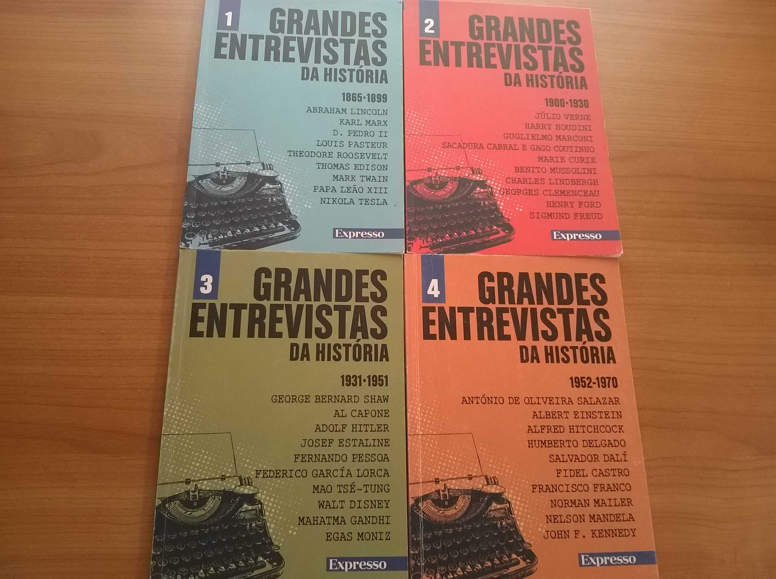 Grandes Entrevistas da História (vols. 1, 2, 3 e 4) 5€ cada - Expresso
