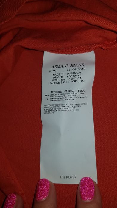 Фирменная футболка Armani Оригинал