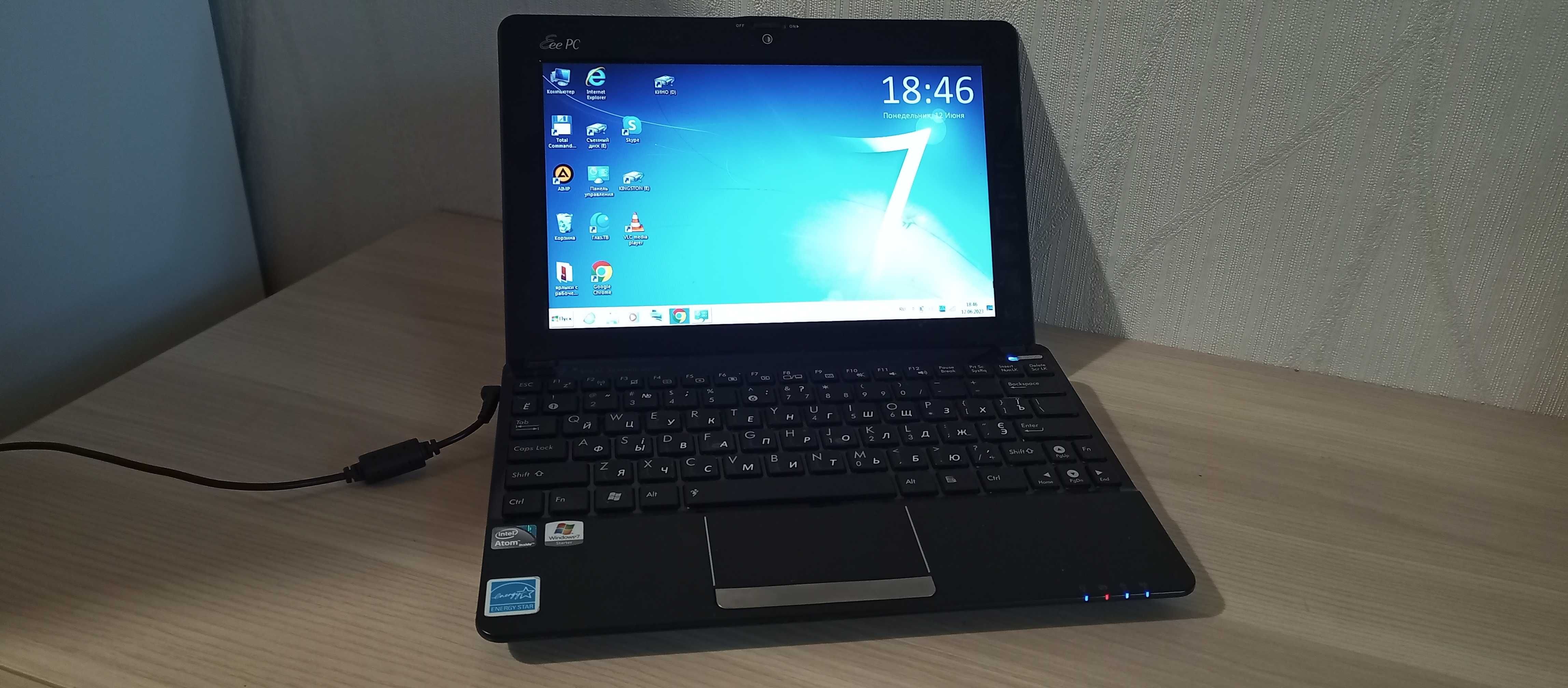 Нетбук ASUS Eee PC 1015PEM, 1.5Ghz двухъядерный, 2Gb, 250Gb