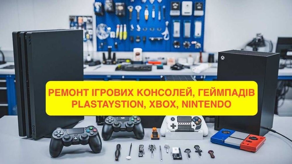 Ремонт, обслуговування PS3/4/5, Xbox 360/Xbox One/Xbox Series, Switch