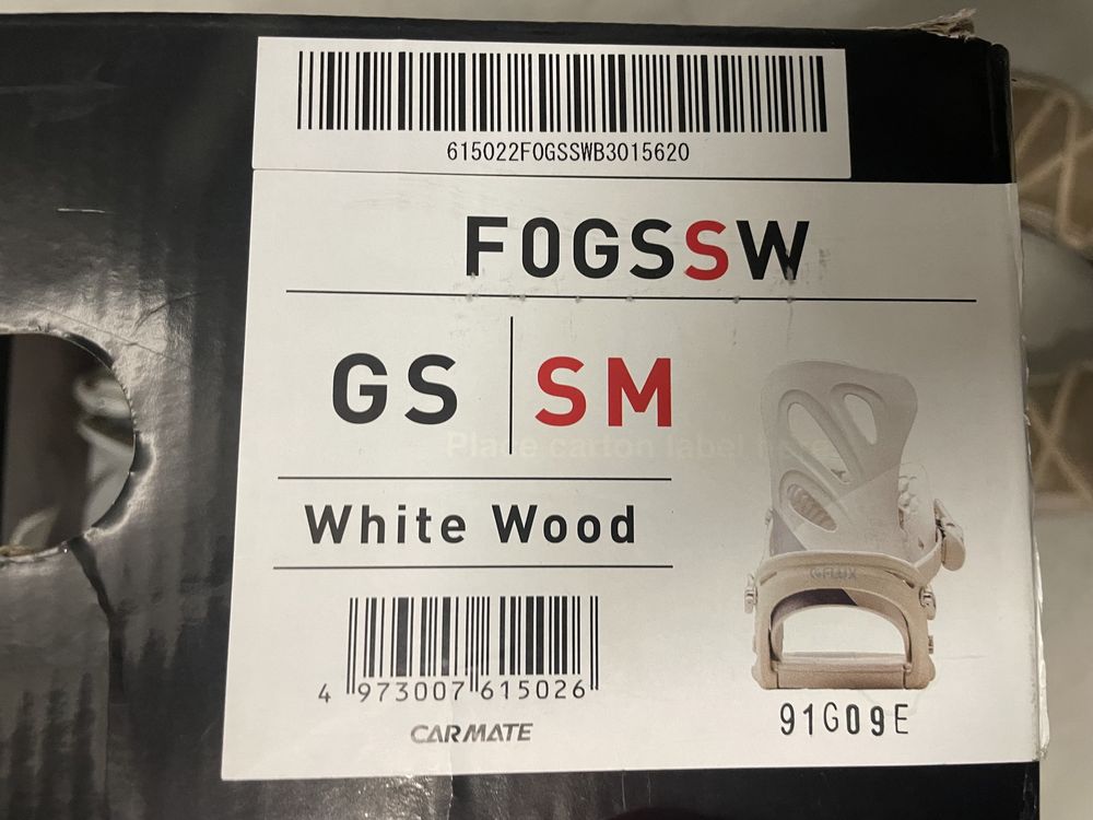 Wiązania snowboardowe Flux GS White Wood S/M