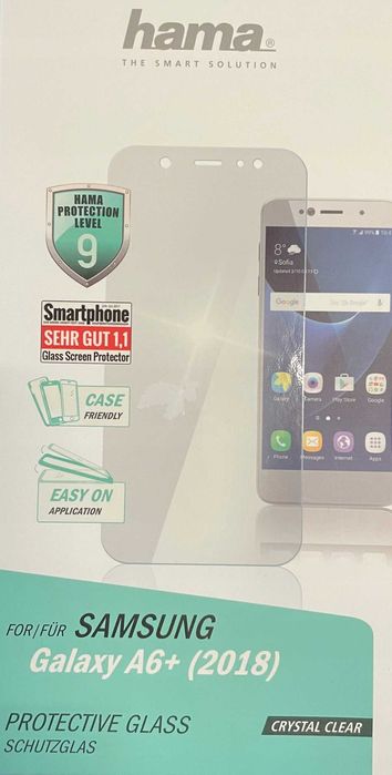 Szybka Szkło Hartowane Ochronne 1 Szt. Samsung Galaxy A 6 +