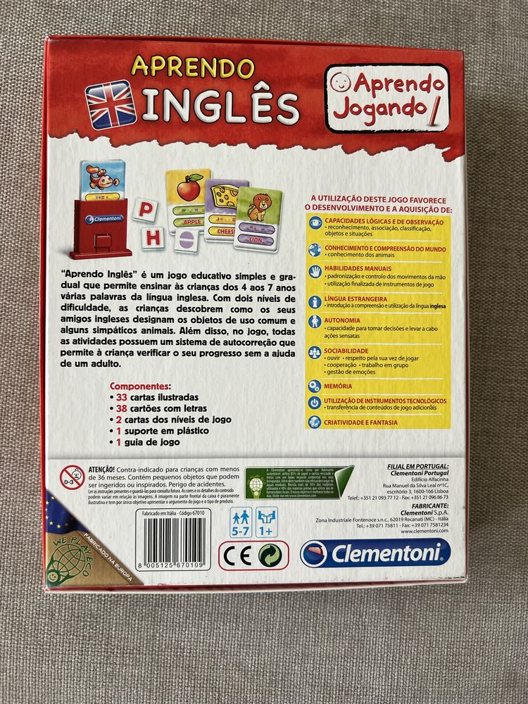 Jogo Aprendo inglês, Clementoni