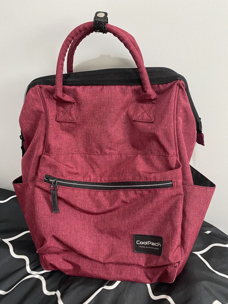 Bordowy plecak szkolny, wycieczkowy CoolPack