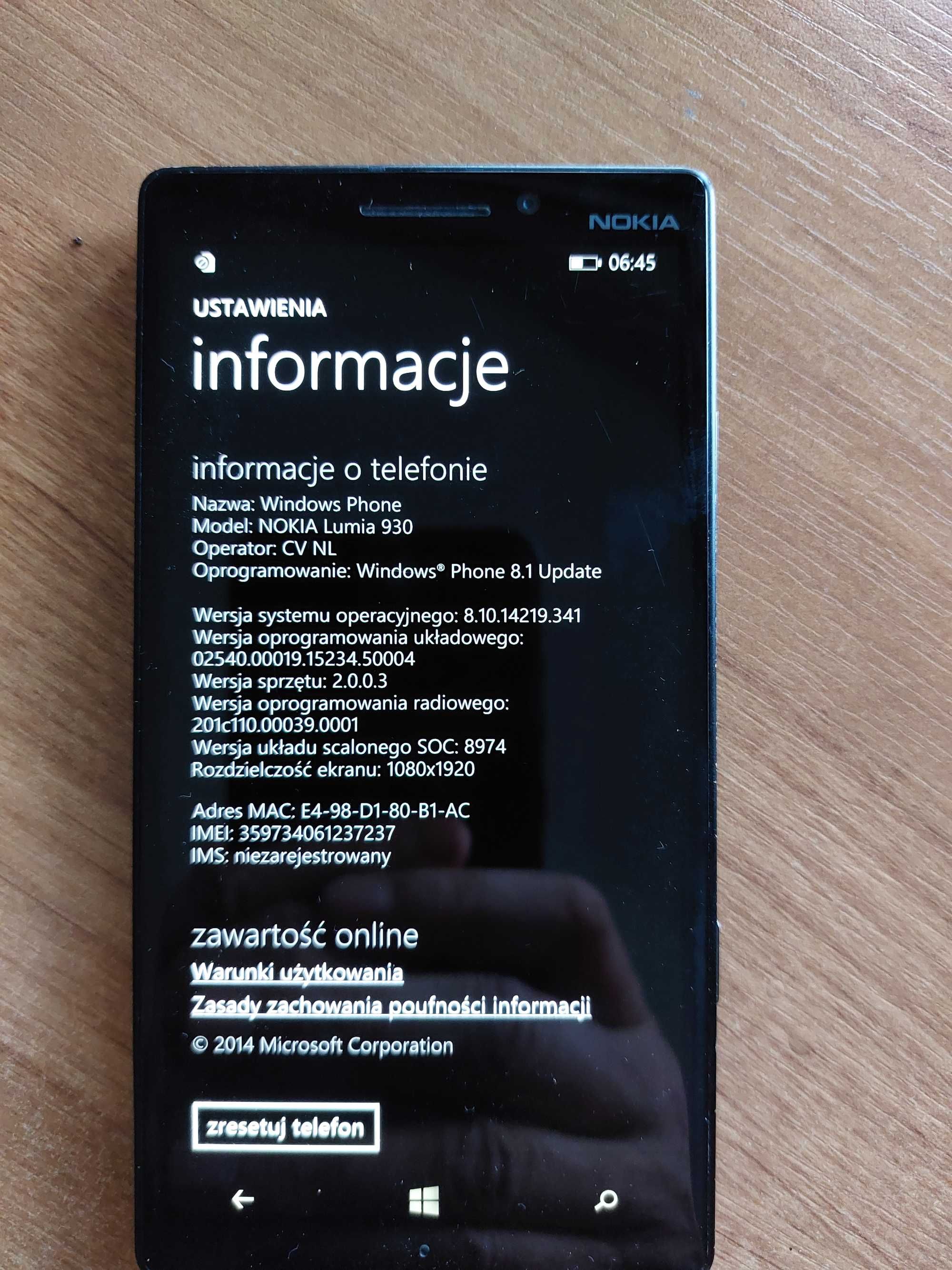 Smartfon Nokia Lumia 930