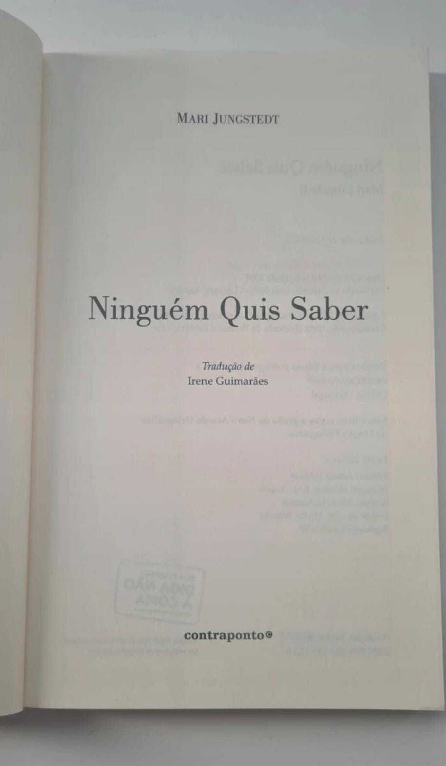 Ninguém Quis Saber - Mari Jungstedt