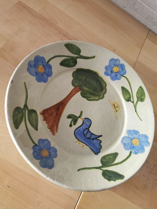 Prato pintado à mão