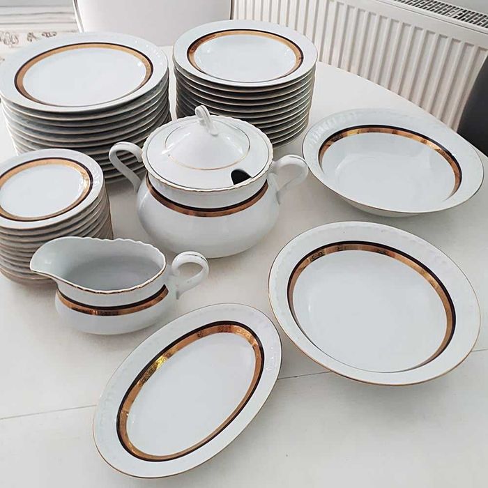 Elegancka ZASTAWA - SERWIS obiadowy - na 6 osób