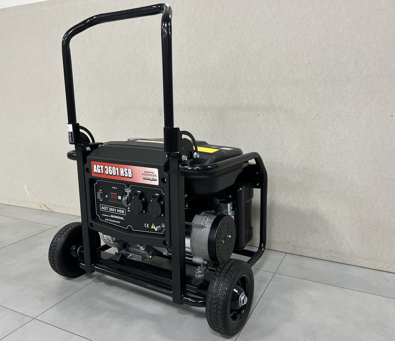 Генератор бензиновий AGT 3601 HSB (мотор honda) 3kva